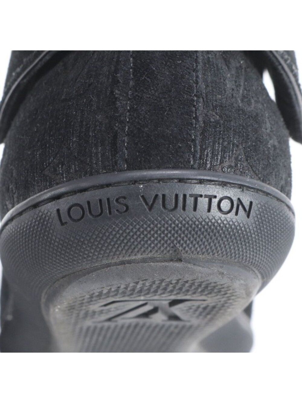 Louis Vuitton Monogram 36.5 Sneakers Lace Up Shoes Black - Picture 7 of 10